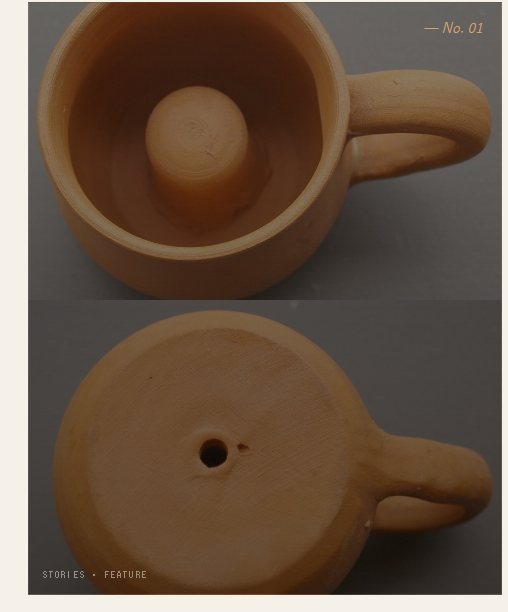 The inner structure of a Gyeyeongbae — the central column and the hole in the base